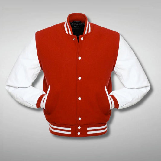 Red and White Baseball Jacket