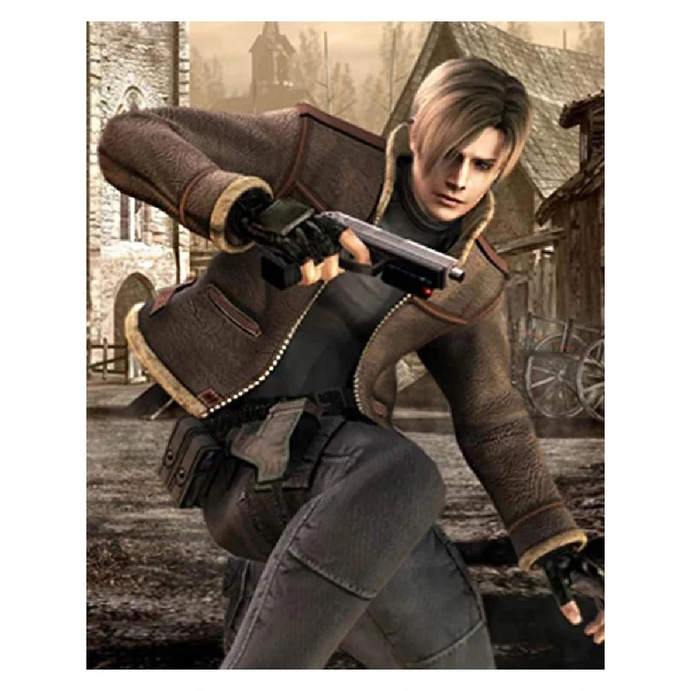 Resident Evil 4 Leon Kennedy Leather Jacket