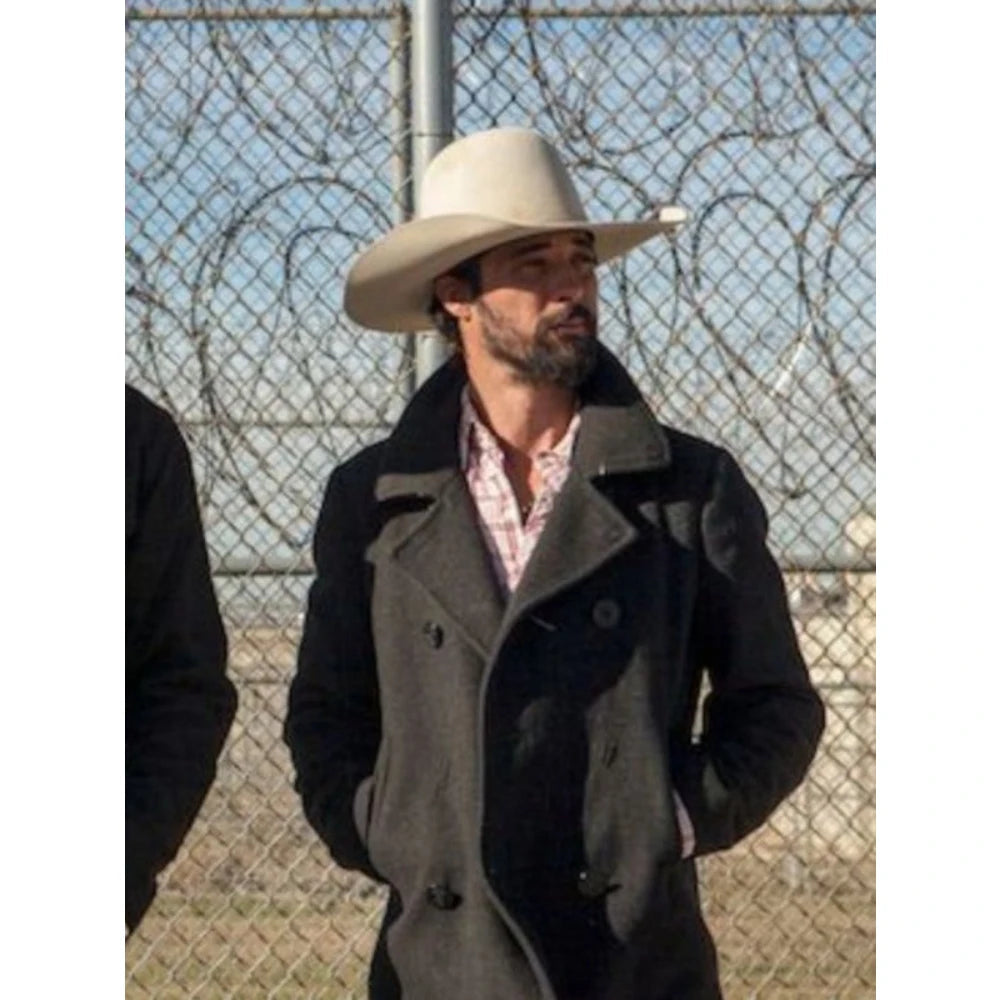 Black Ryan Bingham's Yellowstone Peacoat