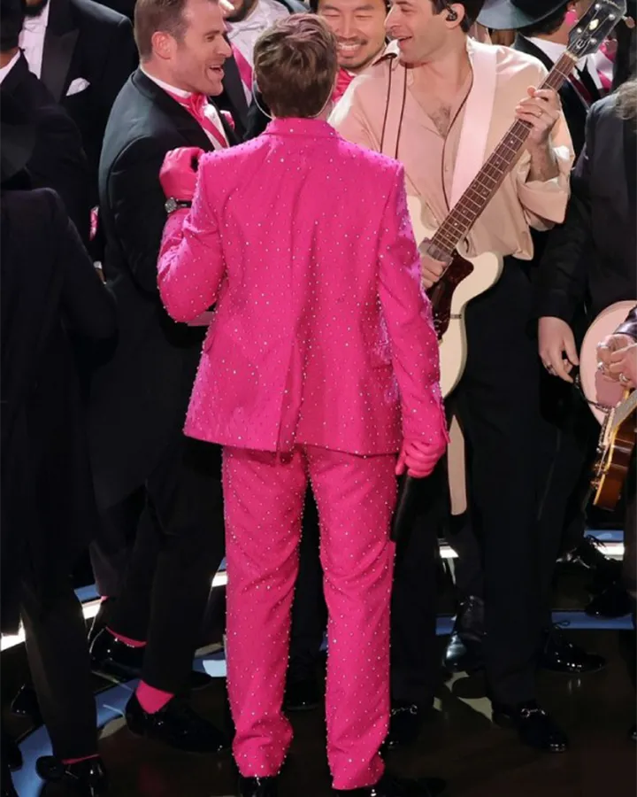 2024 Oscars Ryan Gosling Pink Suit