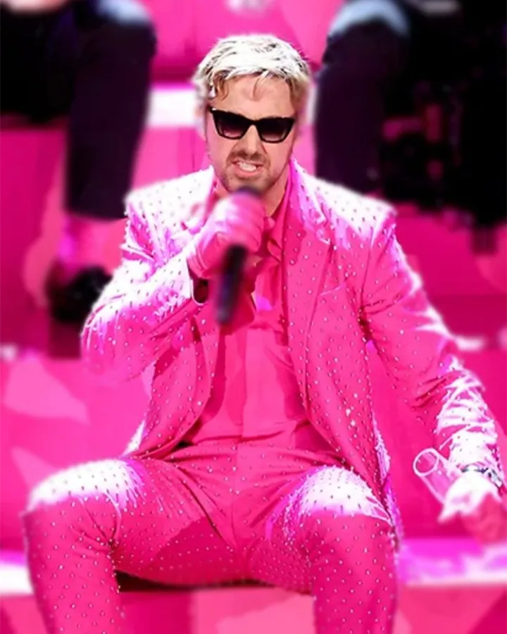 Ryan Gosling Pink Suit Oscars 2024