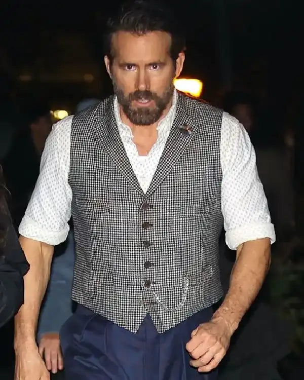 Ryan Reynolds If 2024 Grey Vest