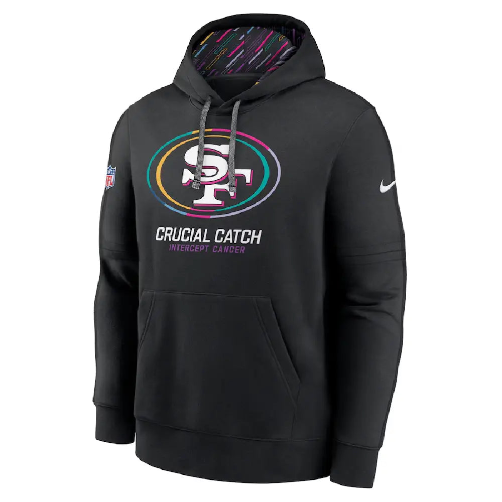 San Francisco 49ers Black 2024 NFL Crucial Catch Club Hoodie