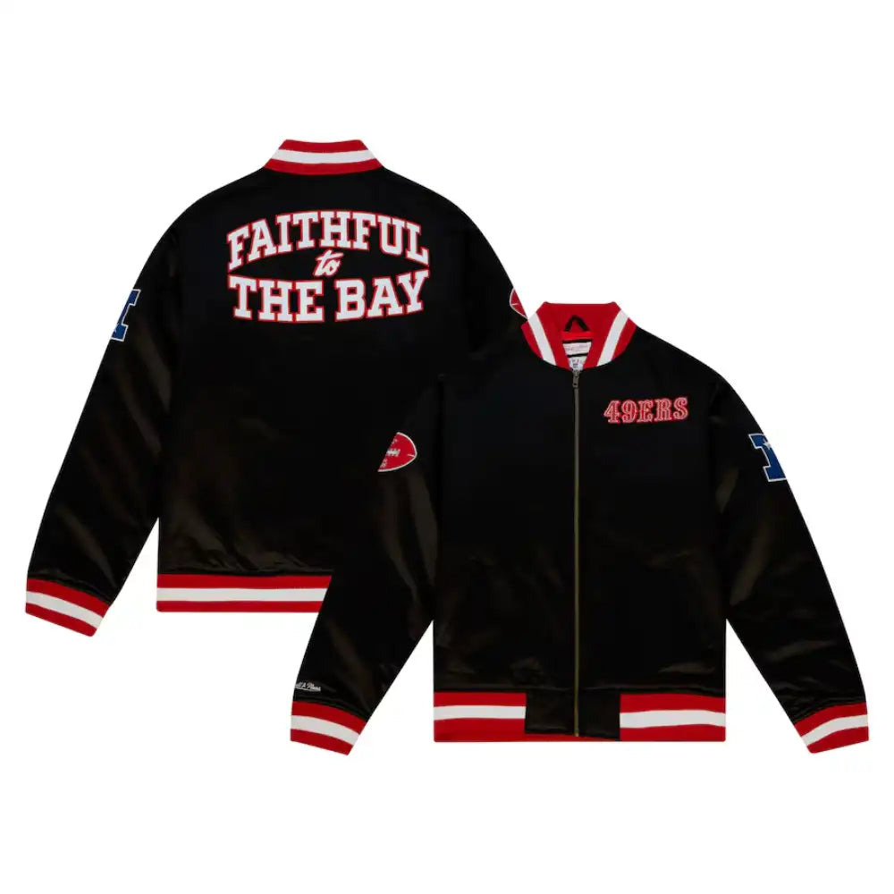 San Francisco 49ers Mitchell & Ness Satin Jacket