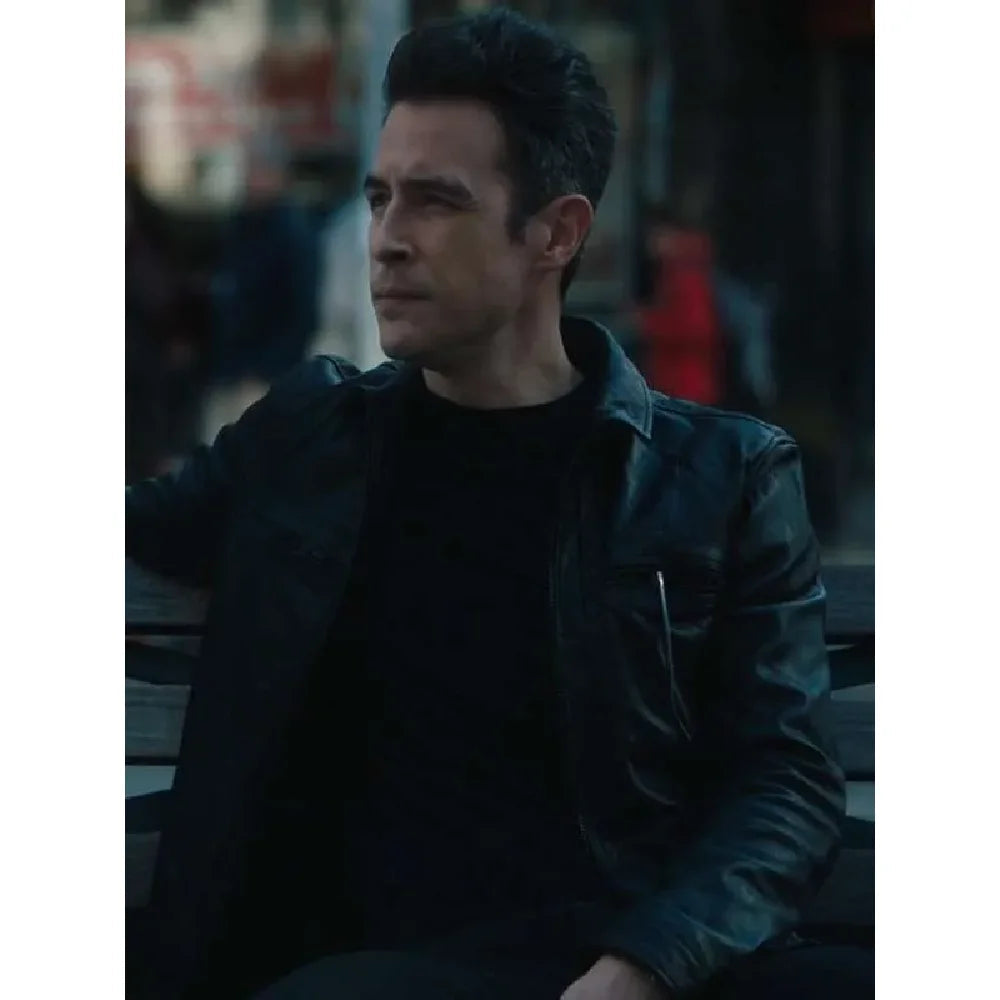 John Boyd black leather jacket FBI S05

