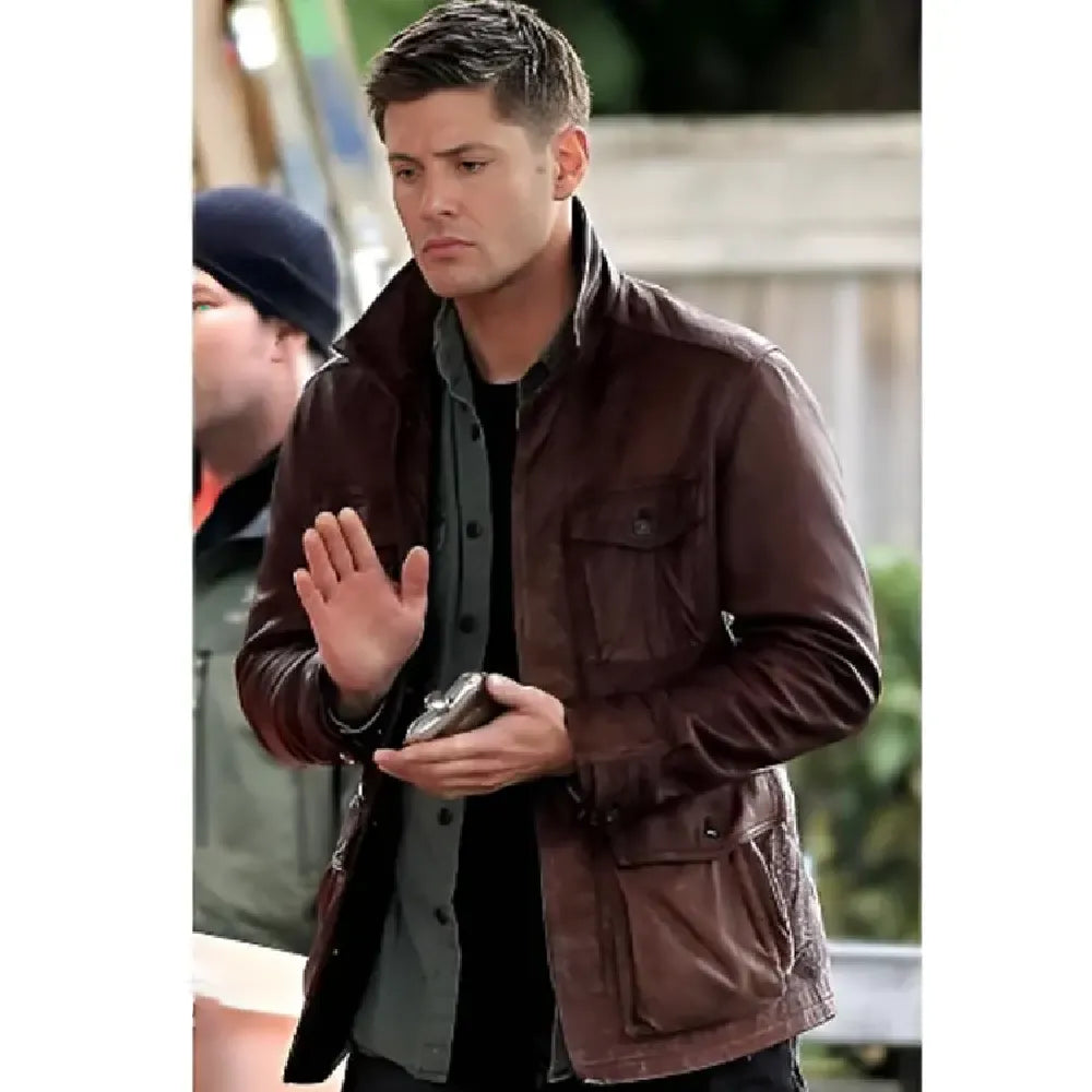 Supernatural Dean Winchester Season 7 Brown Leather Jacket