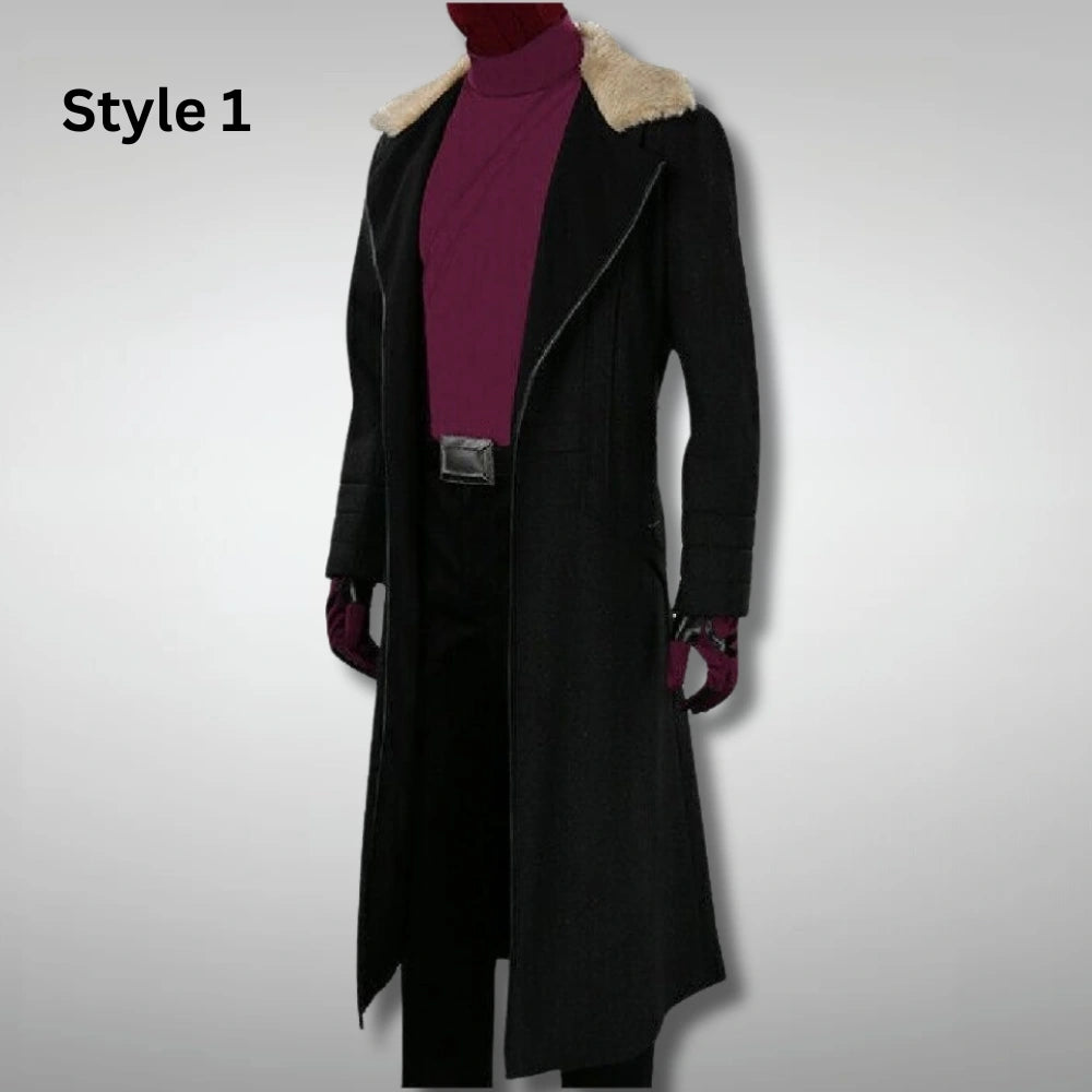Mens Black Fur Coat