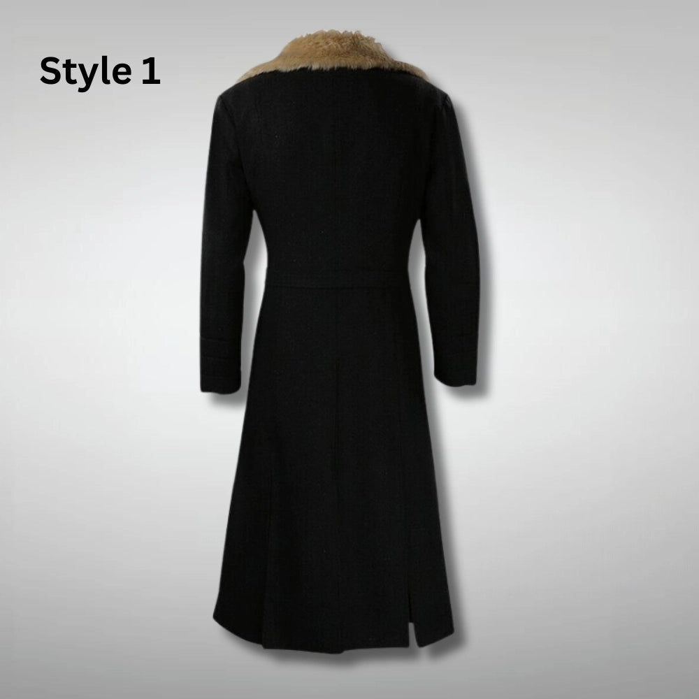 Zemo Black Fur Coat