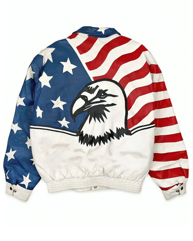 90 Day Fiance Happily Ever After Michael USA Flag Eagle Jacket