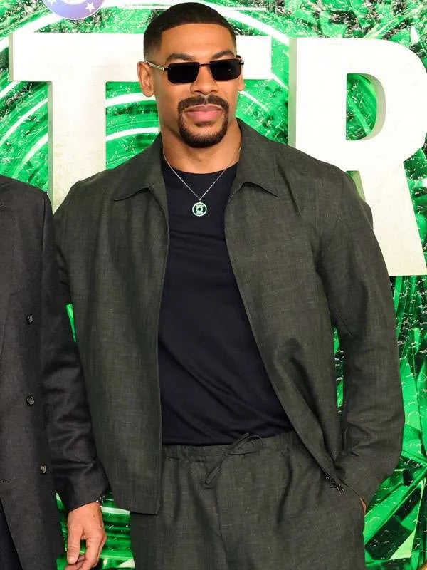 Lanterns S01 Aaron Pierre Grey Premiere Jacket