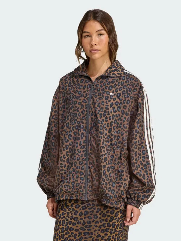 Adidas-Leopard-Firebird-Oversized-Track-Jacket-Brown