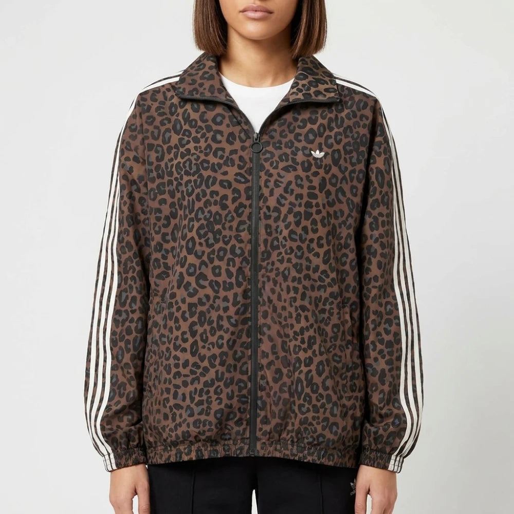 Adidas Leopard Firebird Oversized Track Jacket