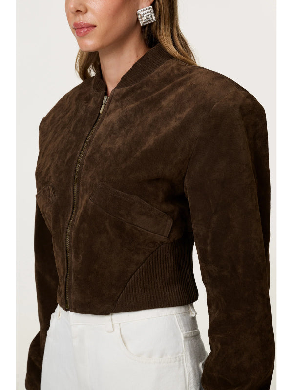 Adoore-Suede-Jacket-Brown