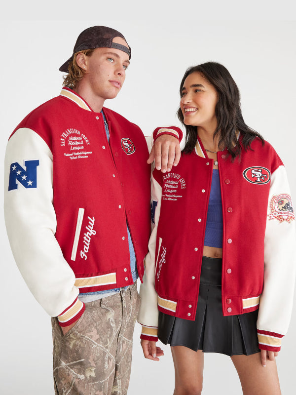 Aeropostale-San-Francisco-49ers-Bomber-Jacket-Red