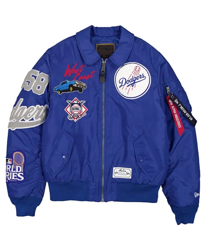 New Era x Alpha Industries Los Angeles Dodgers MA-1 Bomber Jacket