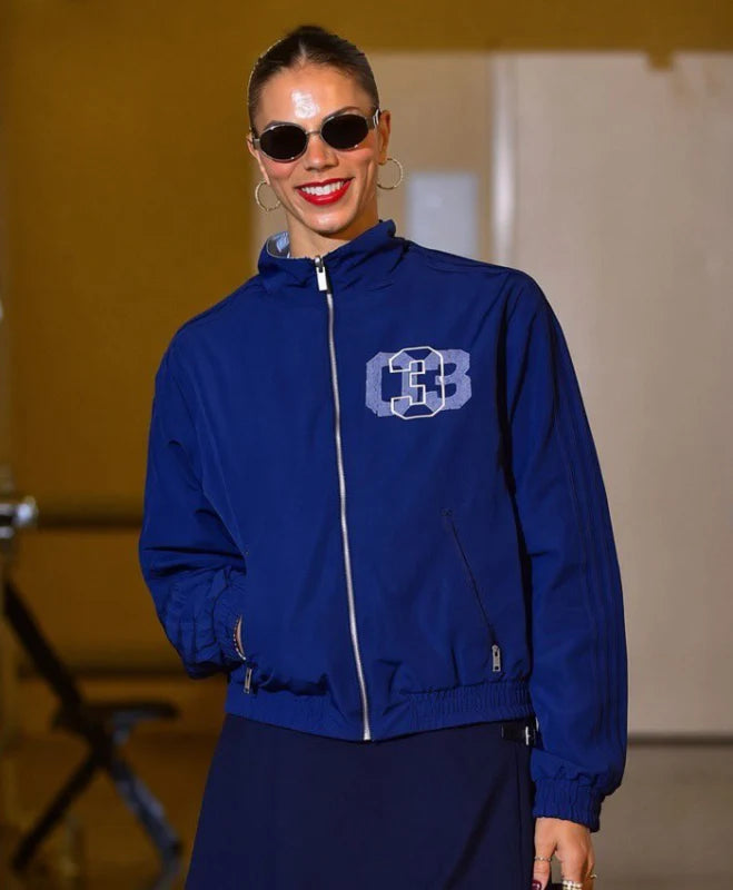 WNBA Alysha Clark Navy Blue Athletic Track Jacket