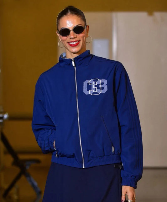WNBA Alysha Clark Navy Blue Athletic Track Jacket