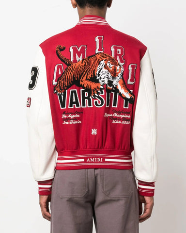 Amiri Red Varsity Jacket