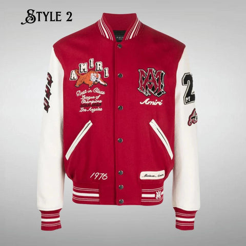 Amiri Red Varsity Jacket