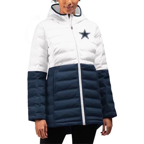 Angelia Dallas Cowboys Quilted Hooded Jacket