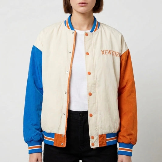 Anne Hathaway Knicks Varsity Jacket