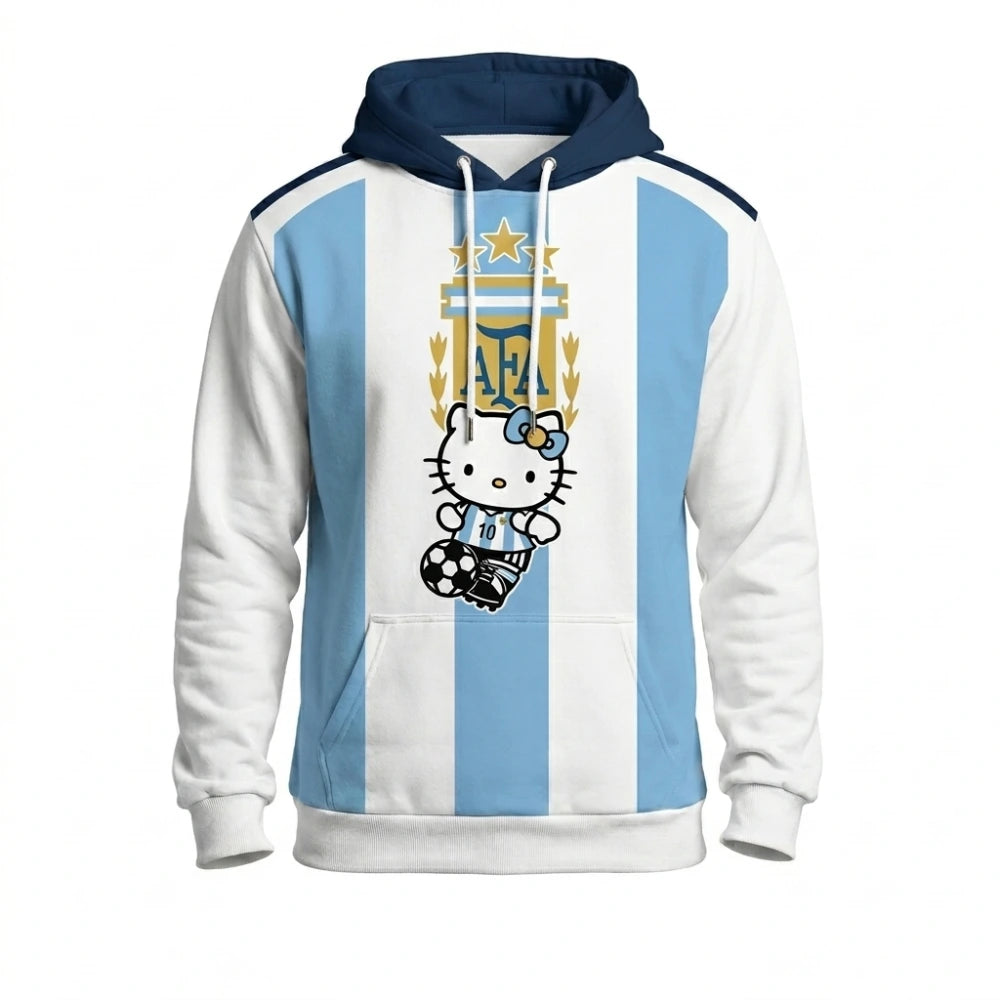 Argentina Soccer Hello Kitty World Cup Hoodie