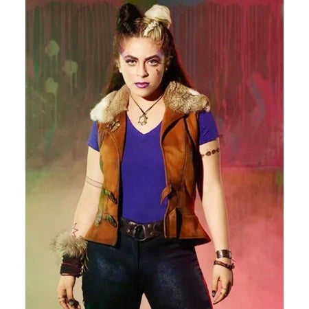 Ariel Martin Zombies 2 Wynter Brown Leather Vest