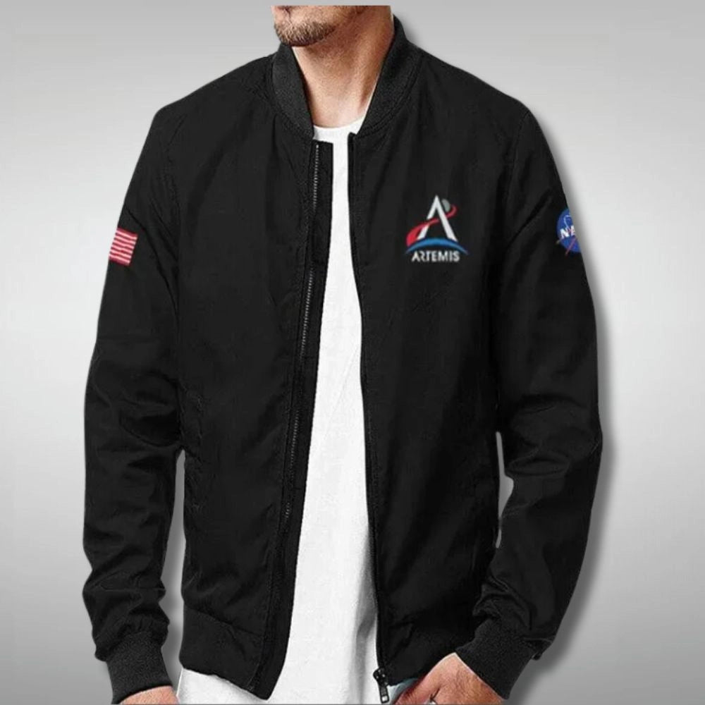 Artemis Fly Me to the Moon Black Jacket