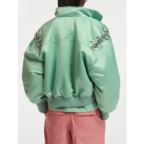 Ashley Park Emily In Paris S04 Satin Bomber Jacket