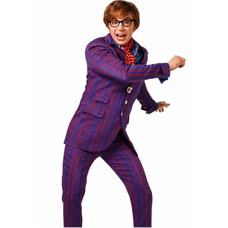 Mike Myers Austin Powers 4 Purple Striped Suit
