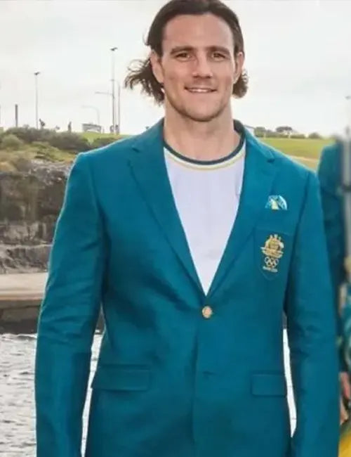 Australian Olympic 2024 Green Team Uniform Blazer