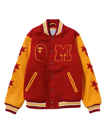 Michael Jackson Bape Varsity Bomber Jacket