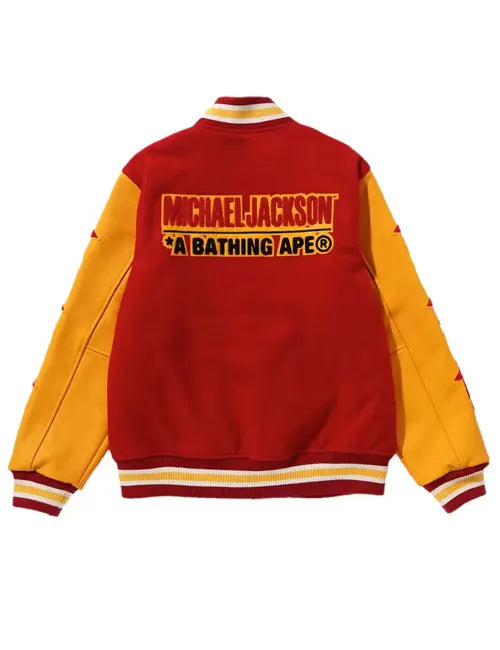 Varsity Bomber Jacket Michael Jackson Bape