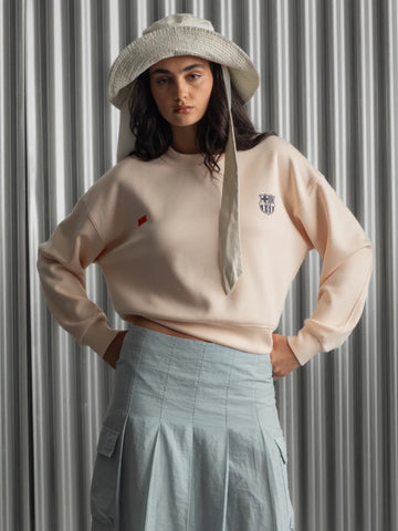 Barca-Essentials-Peach-Crew-Sweatshirt