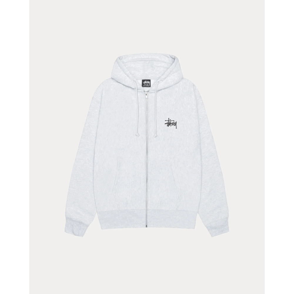 Basic Stussy Zip Hoodie Ash

