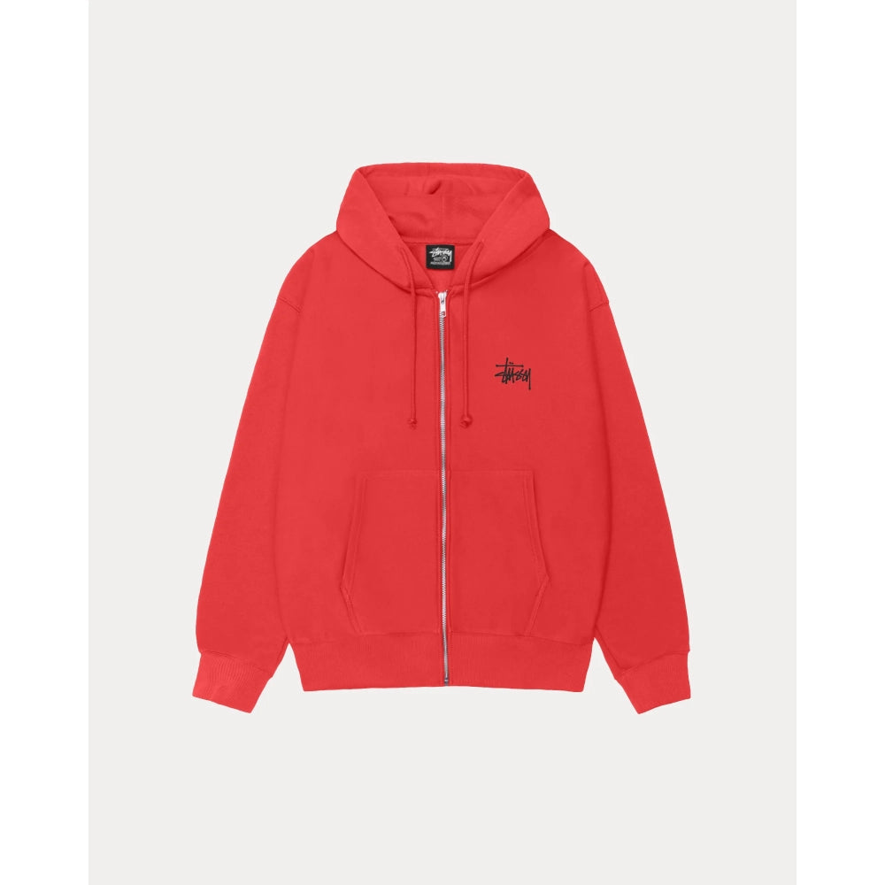 Basic Stussy Zip Hoodie Cayenne

