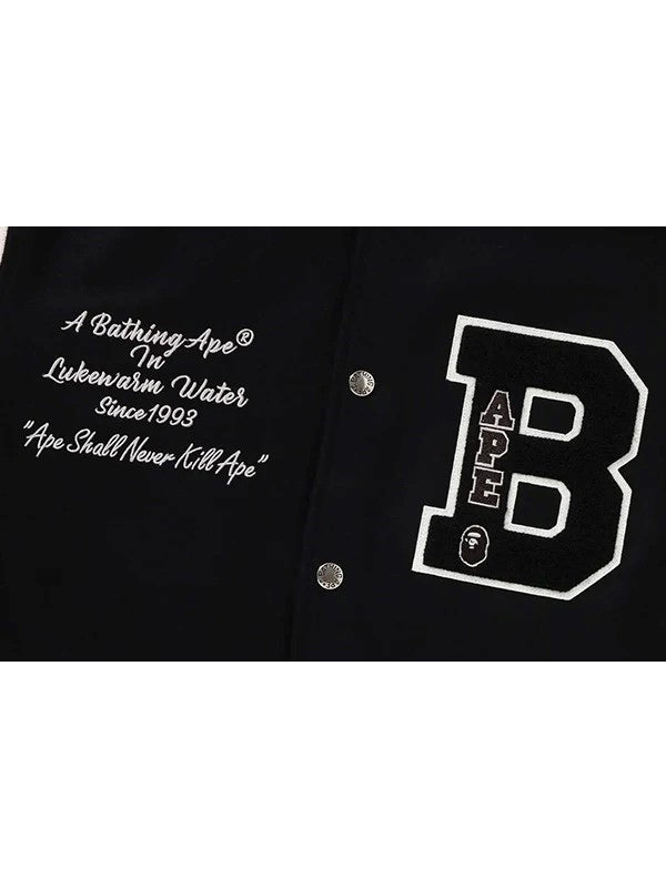 Bathing_Ape_Varsity_Jacket_Black