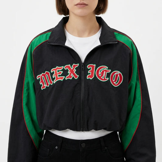 Becky G Cropped Oversized Mexico Jacket for Sale