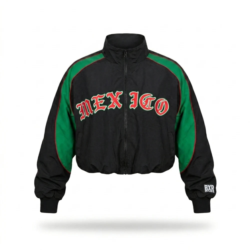 Becky G Cropped Oversized Mexico Jacket