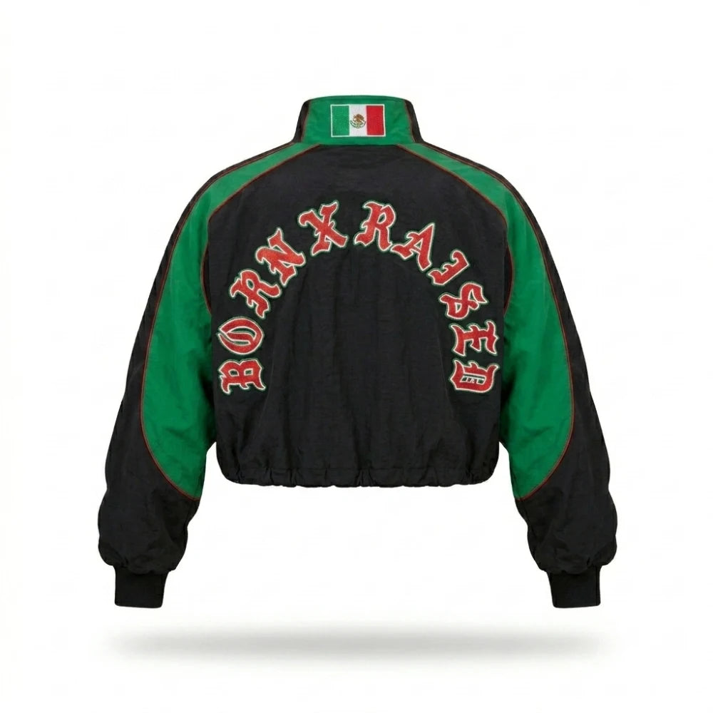 Becky G Cropped Oversized Mexico Jacket