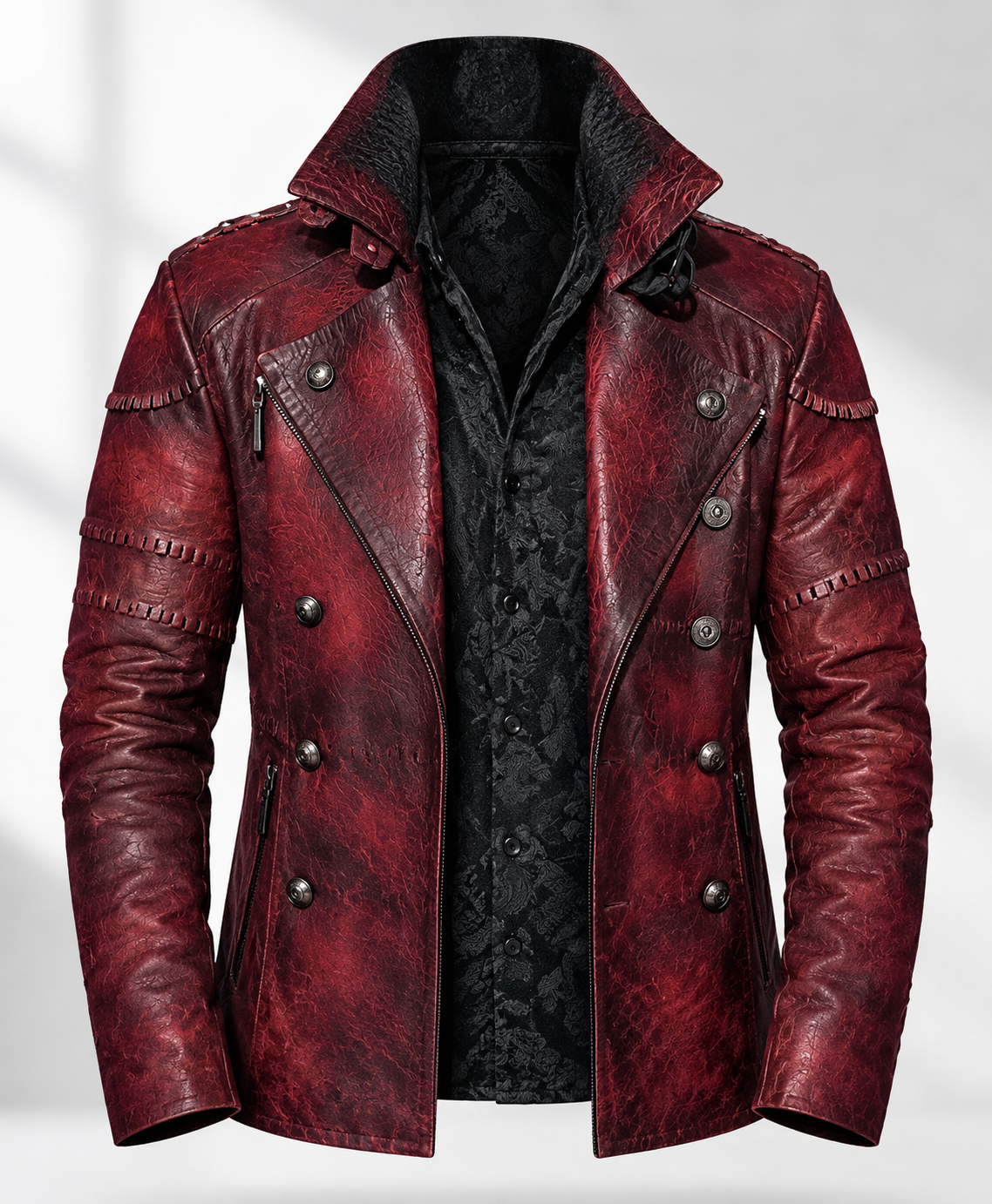 American Idol 2026 Billy Idol Red Leather Jacket