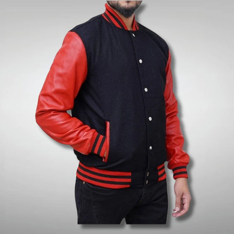 Black and Red Collage Jacket