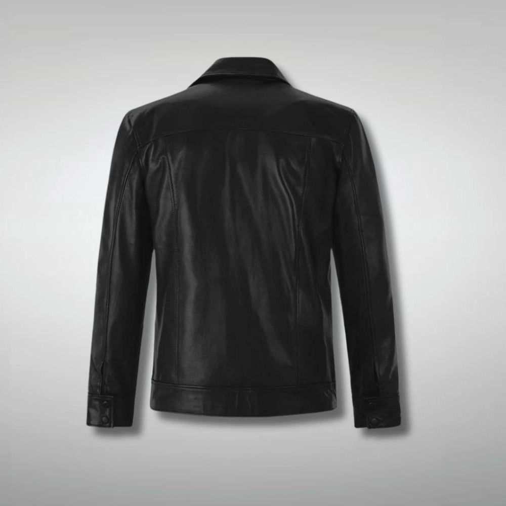 Elvis Presley black leather suit