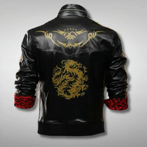 Final Fantasy VII Remake Leslie Kyle Black Leather Jacket