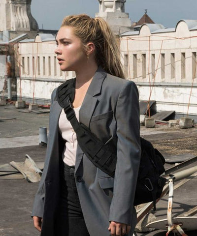 Black Widow Florence Pugh coat