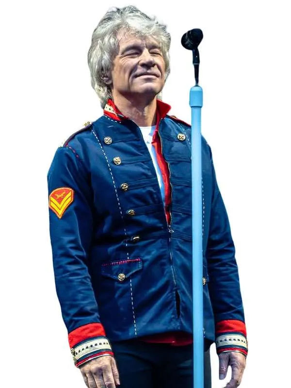 Jon Bon Jovi concert jacket with full-length sleeves