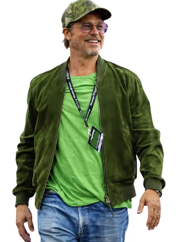 Rib Knitted Green Fashion Jacket
