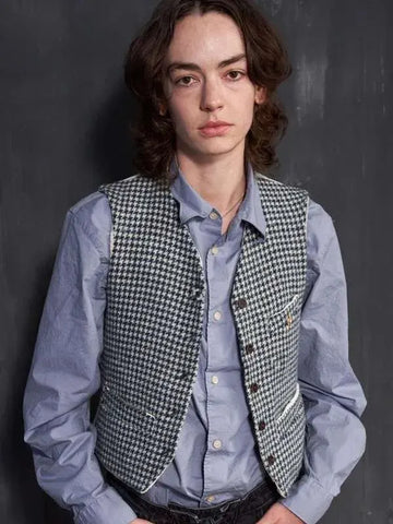 Brigette Lundy Paine I Saw the TV Glow Houndstooth Vest