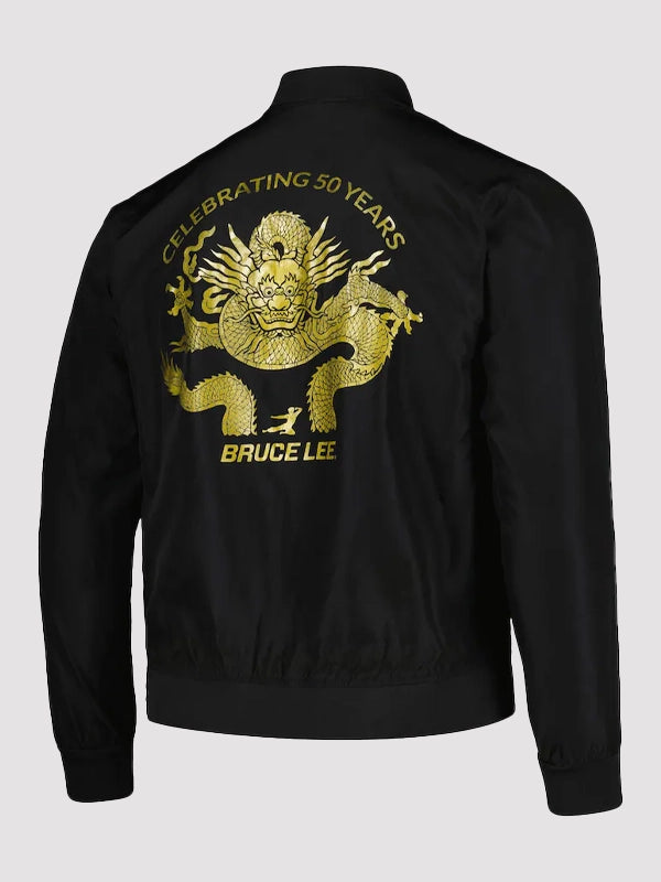 Bruce-Lee-Mitchell-Ness-Celebrating-50-Years-Black-Bomber-Jacket