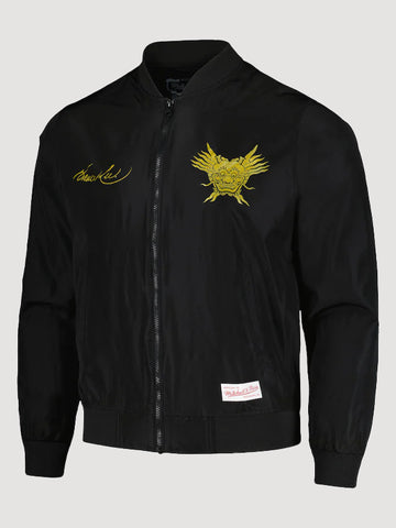 Bruce-Lee-Mitchell-Ness-Celebrating-50-Years-Bomber-Jacket-Black